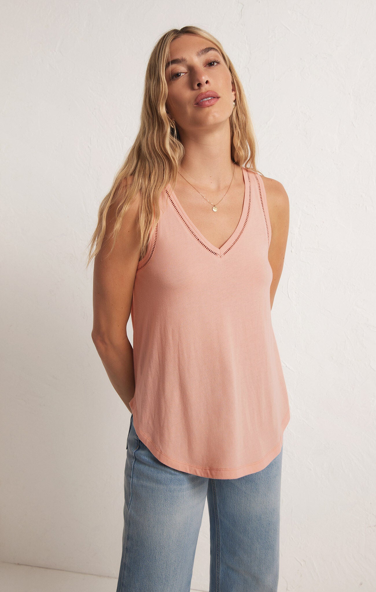 Vagabond Lace Trim Tank