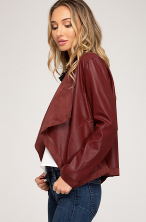 Faux Leather Jacket