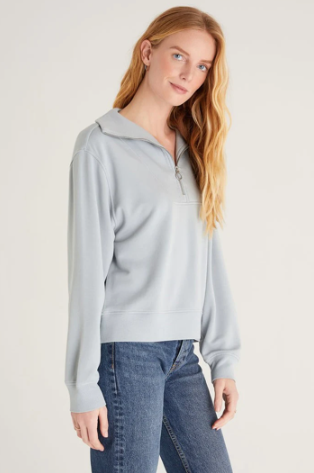 Relaxed Half Zip Sweatshirt