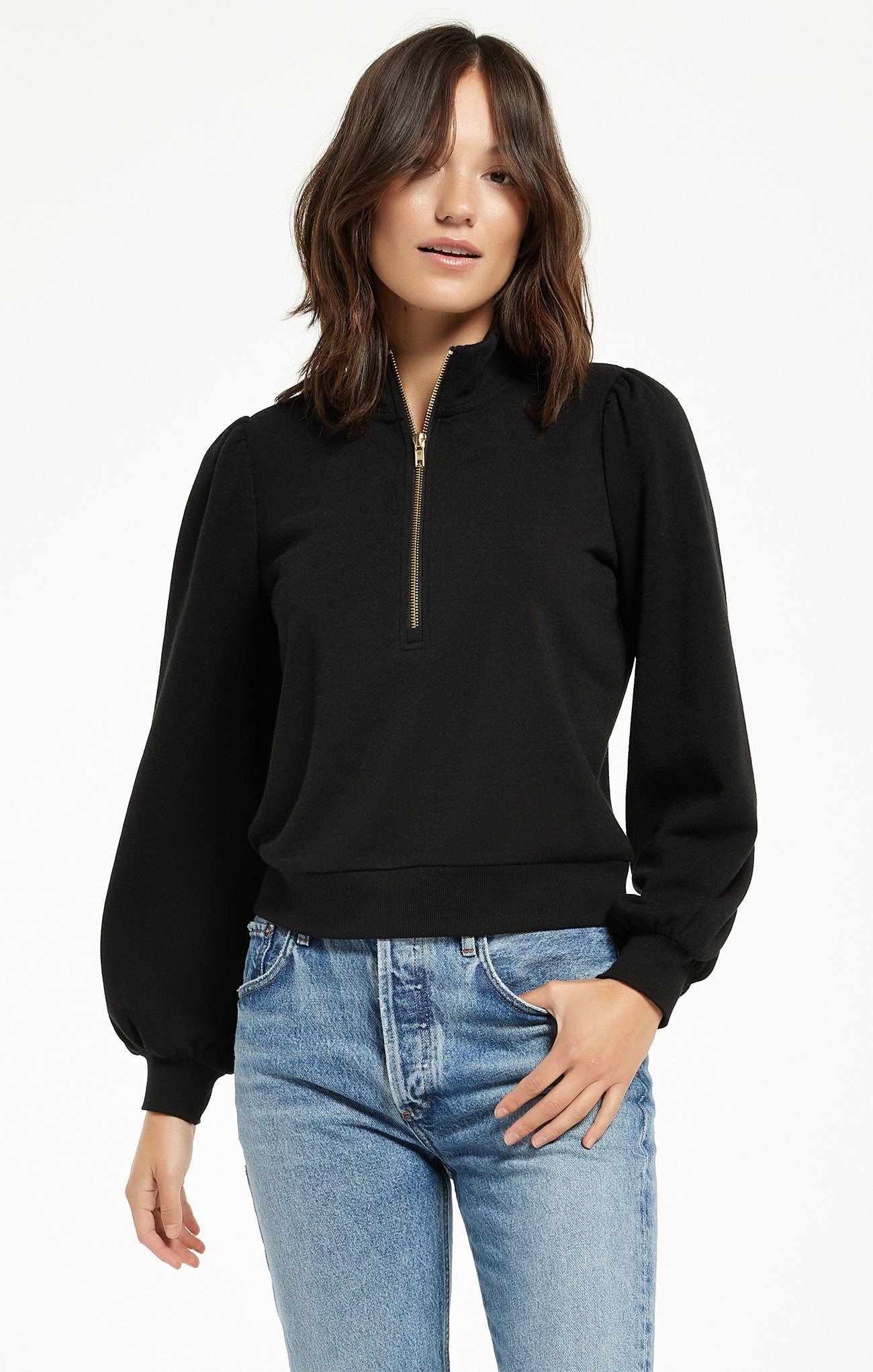 Jandie Half Zip Sweatshirt