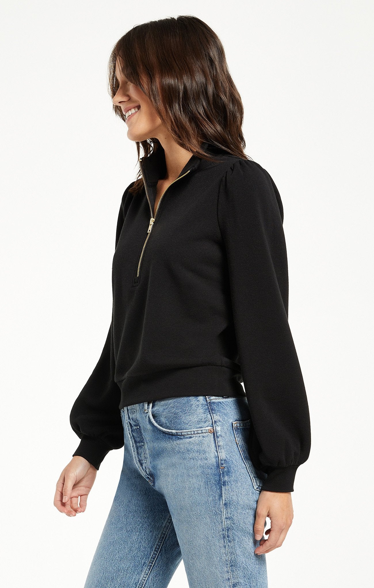 Jandie Half Zip Sweatshirt