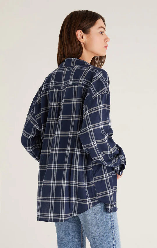 Clio Plaid Button Up