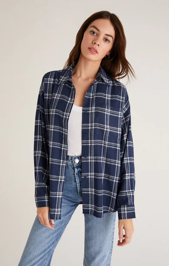 Clio Plaid Button Up