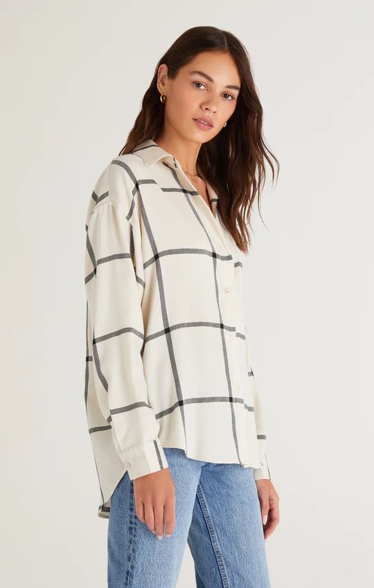 River Plaid Button Up