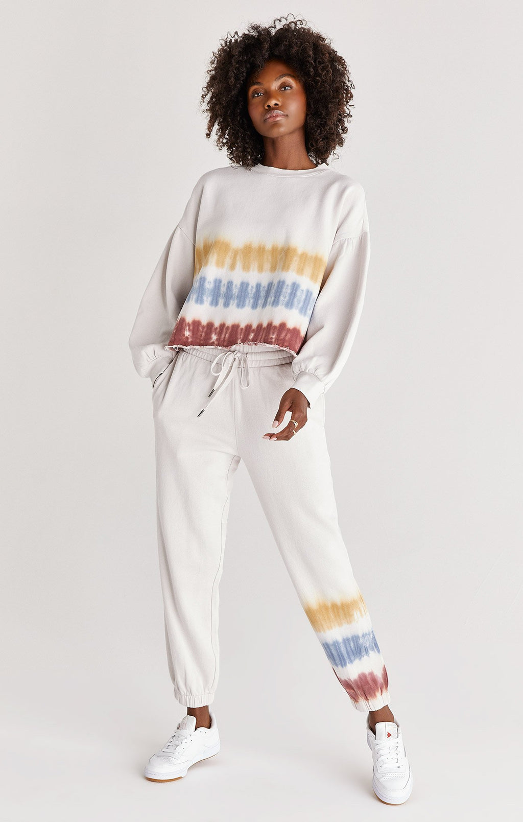 Selene Stripe Tie-Dye Fleece Jogger