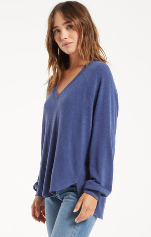 Plira Marled V-Neck Pullover