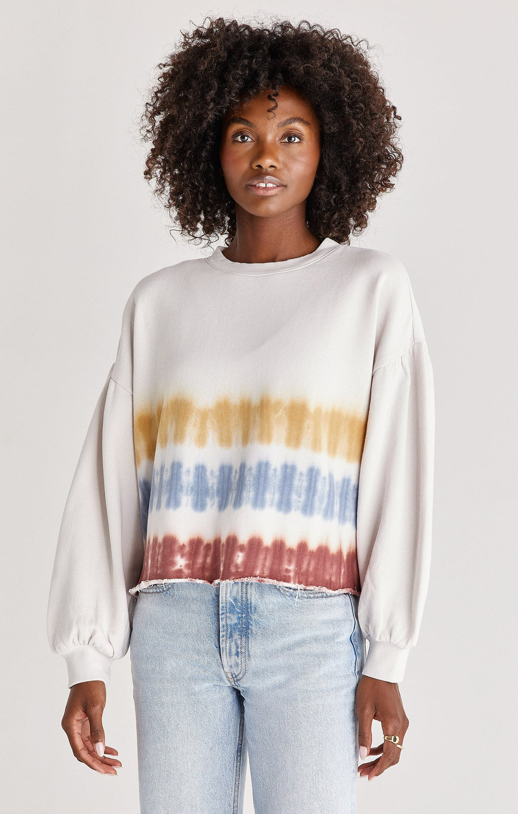 Tempest Stripe Tie-Dye Fleece Pullover